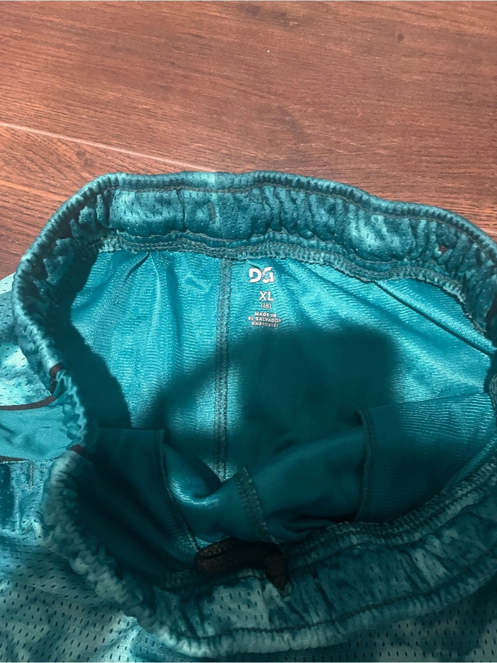DSG Teal Tie-Dye and Light Blue Mesh Athletic Shorts Set - Picture 4 of 5